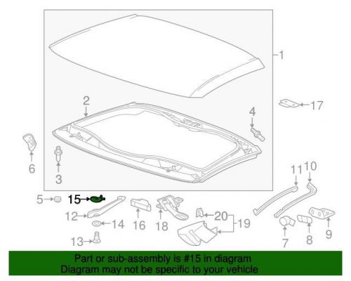 Genuine 2014-2016 chevrolet corvette handle plate 10336170