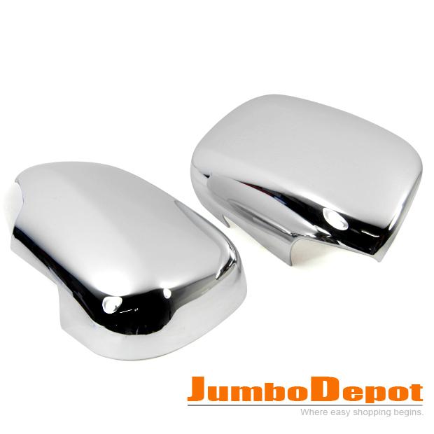 Triple chrome side mirror covers trims set for 2006-2009 toyota rav4 vanguard