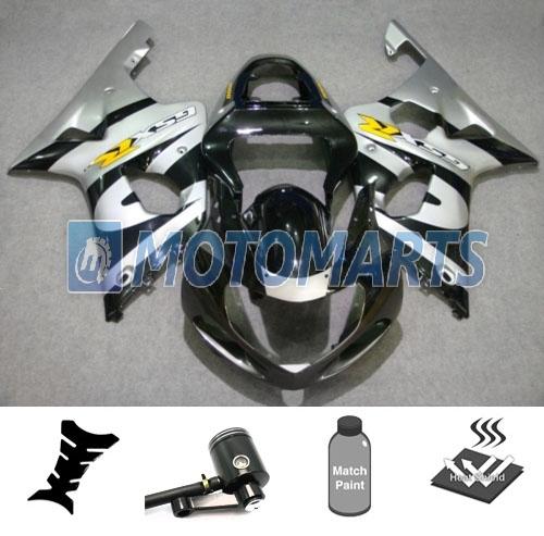 Bundle inj fairing with brake fluid reservoir for suzuki gsx r 1000 k1 01 02 ak