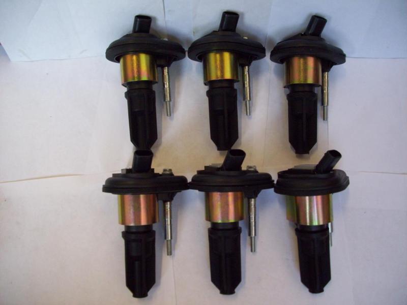 Chevy trailblazer gmc canyon envoy h3 ignition coil on plug new 6 pack w/grease