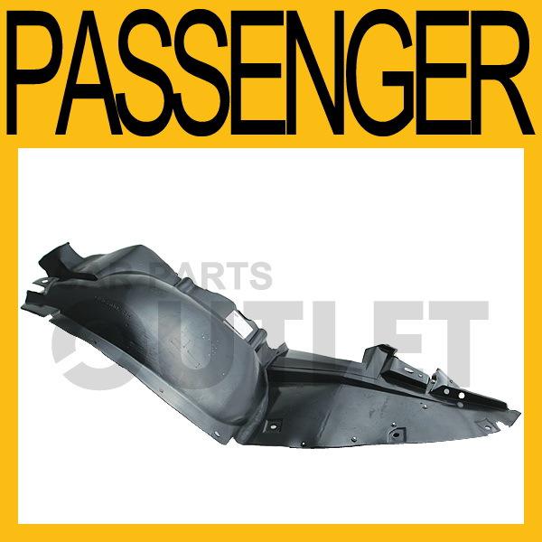 99-05 pontiac grand am gt front section liner gm1249133 fender skirt shield rh/f