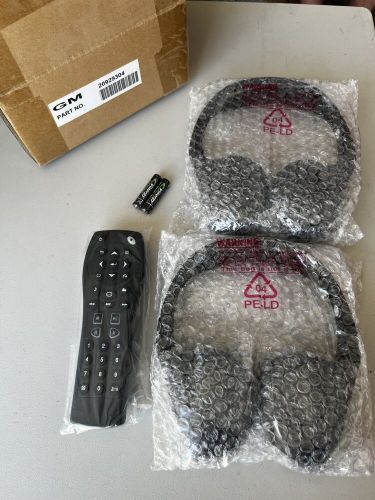 Dvd wireless headphones &amp; remote new genuine oem