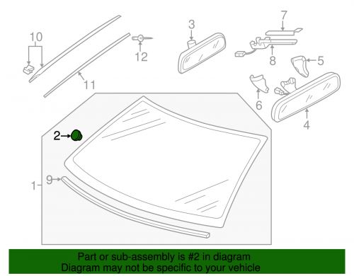 Genuine volkswagen mirror support 6n0-845-543