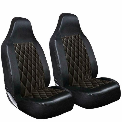 For vauxhall astra mk5 - luxury black quilted diamond leather seat covers 1+1