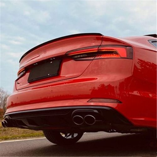 For 19-21 audi a5 s5 4-door glossy black rear door tail trunk spoiler wing lip g