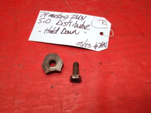 79-95 ford mustang 5.0 gt distributor hold down mount mounting bracket key oem