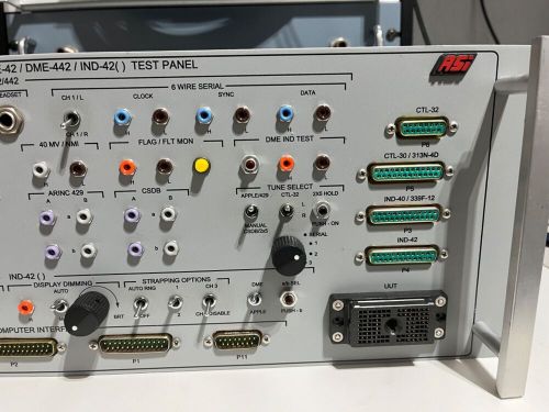 Avionics asi-134 dme42/ 442 test panel collins