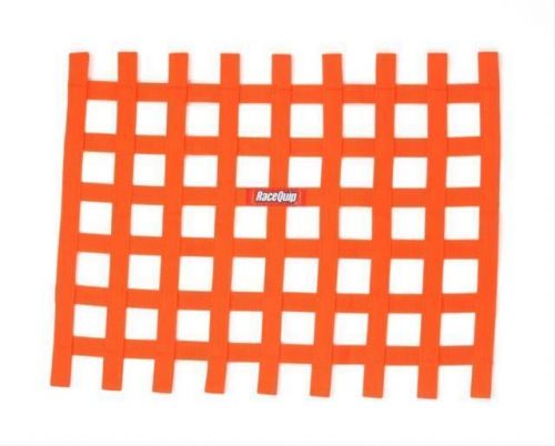 Racequip® 721045rqp window net 1 in webbing - 24 x 18 in rectangle - orange