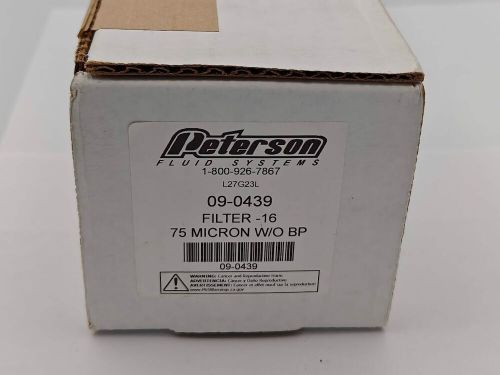 09-0439 16an in-line oil filter housing made in usa 75 micron without bypass new