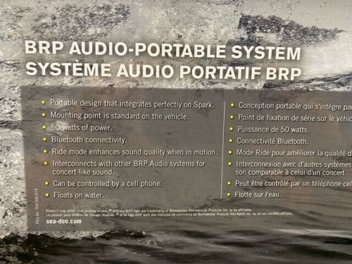 Oem brp seadoo portable audio system 295101147