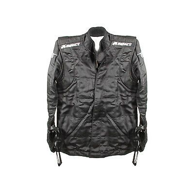 Impact racing suit qtr midget jacket medium black 22700410