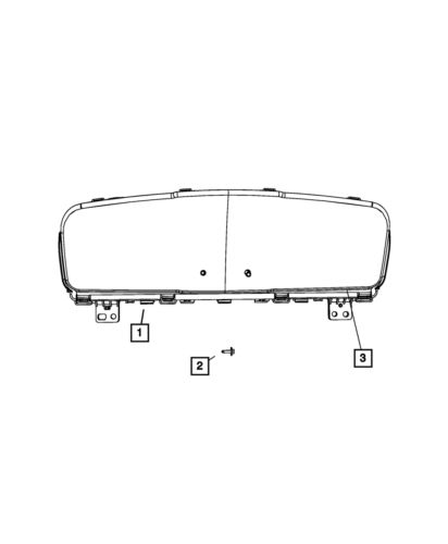 Genuine mopar instrument cluster mask and lens 68048516aa