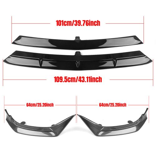 For benz c class w206 sport 2022-2023 front bumper spoiler side trim gray