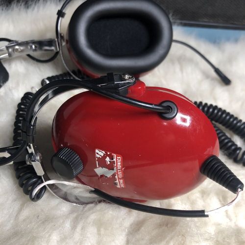 R.e. racing electronic headphones headset behind the head red/ for parts repair