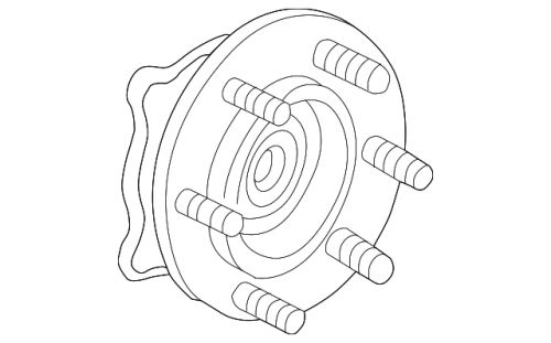 Genuine  front wheel hub and bearing assembly with wheel speed sensor 84856648