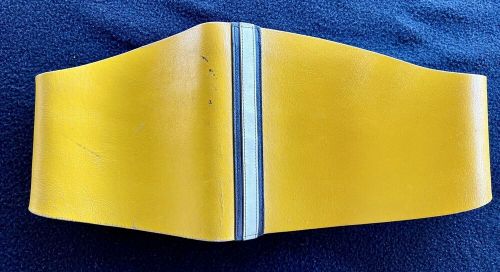 Vintage ski-doo snowmobile rare racing kidney leather belt yellow 30ish brace