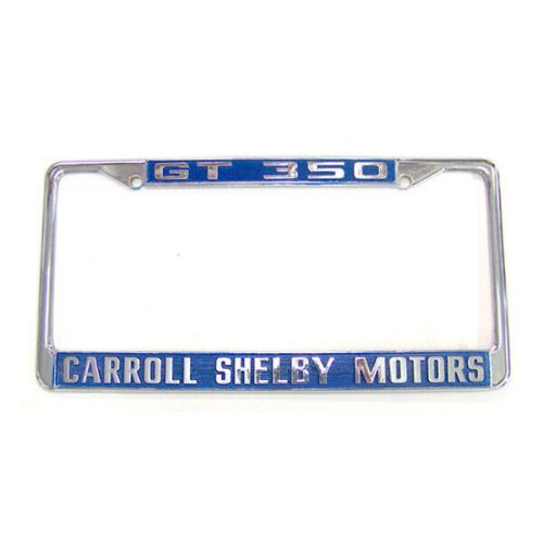 Gt350 carroll shelby motors new license plate frame