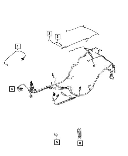 Genuine mopar body wiring 68307317ac