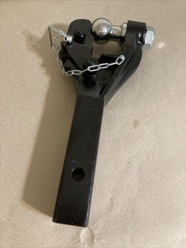 Solid pintle hook 2&#034; receiver hook combination 2” hitch ball 7000 lbs