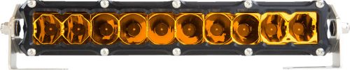 Heretic black aluminum 10x2&#034; amber 60 watt led spot/flood light bar 51006