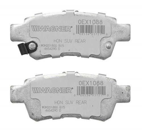 Wagner brake disc brake pad set p n oex1088