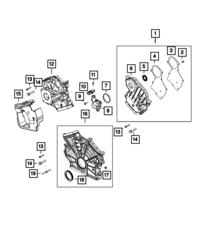 Genuine mopar crankcase pressure sensor 68490043aa