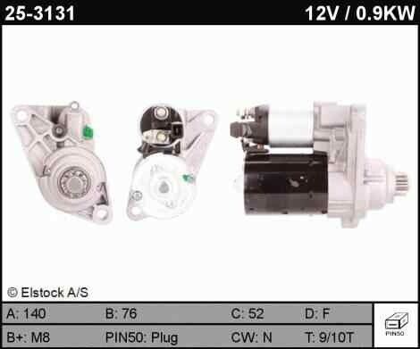 0001120400 engine starts / 25-3131 / 0001120400 / 67235 for volkswagen polo 9n1-