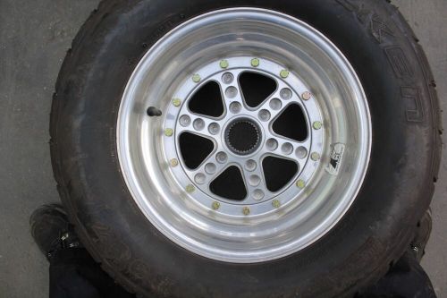 Ford midget sprint keiser aluminum rims with hoosier tire for rear set combo