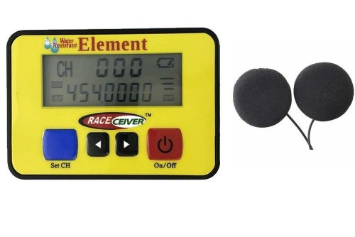 Raceceiver element rechargeable with helmet speakers radio kit racing