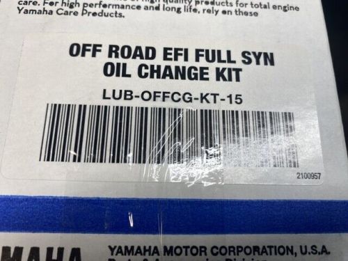 Yamaha efi offroad full synthetic oil change kit - lub-offcg-kt-15