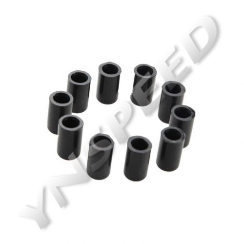 10pc 4mm 5/32&#034; silicone blanking cap intake vacuum hose end bung plug black