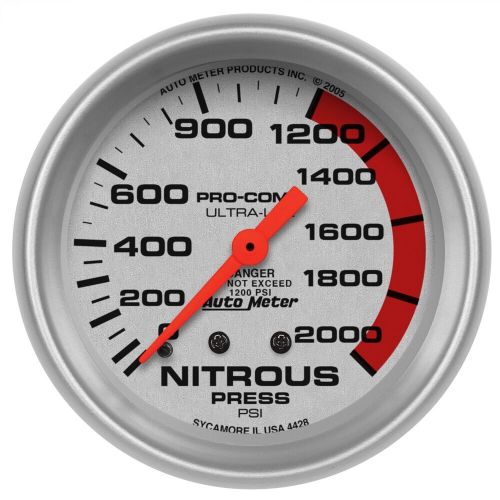 Autometer 4428 ultra-lite mechanical nitrous pressure gauge