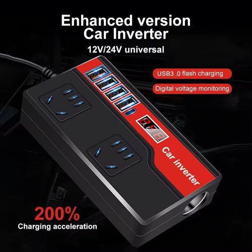 Car power inverter dc12v/24v to dc220v auto power converter car power adapters