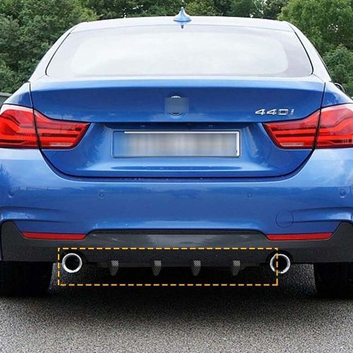 New fiber carbon bumper rear diffuser shark fins lip spoiler splitter universal