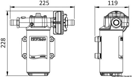 Marco self-priming electric pump 12v 46 l/min