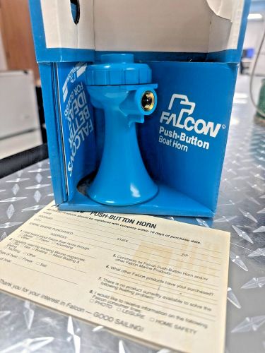 Falcon new push-button boat horn assembly, horn and box only, as pictured