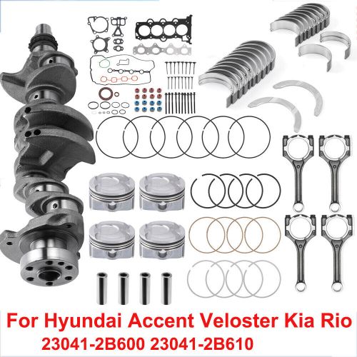 G4fd 1.6l engine overhaul rebuild kit crankshaft / rod bearings fit hyundai kia