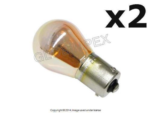 Bmw (1992-2010) turn signal bulb 12v - 21w with offset pin (7507 silver) oem (2)