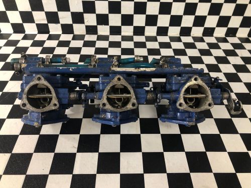 1994 polaris slt 750 oem triple carburetor rack assy 94 carbs sl