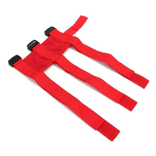 Red auto car fire extinguisher fixing holder belt adjustable strap fit for