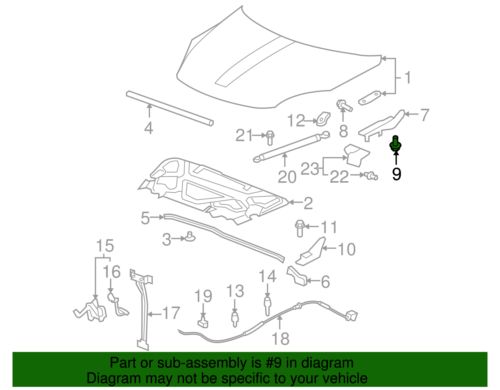 Genuine gm m8x1.25x24 multi-purpose bolt 11519387