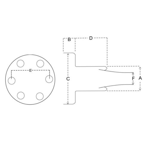 Driveshaft cv joint ​boot retainer 3.150&#034; x 6 holes 3.724&#034; od