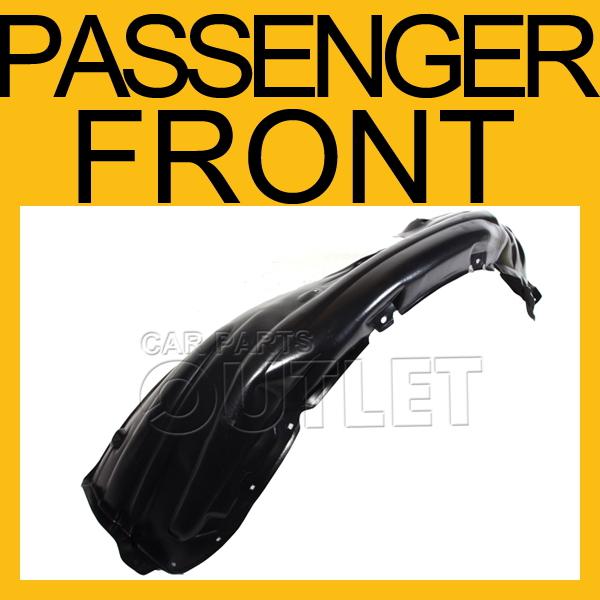 04-08 toyota solara passenger front fender liner splash shield to1249129 right