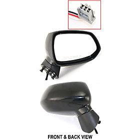 Power side view door mirror assembly passenger's right manual fold