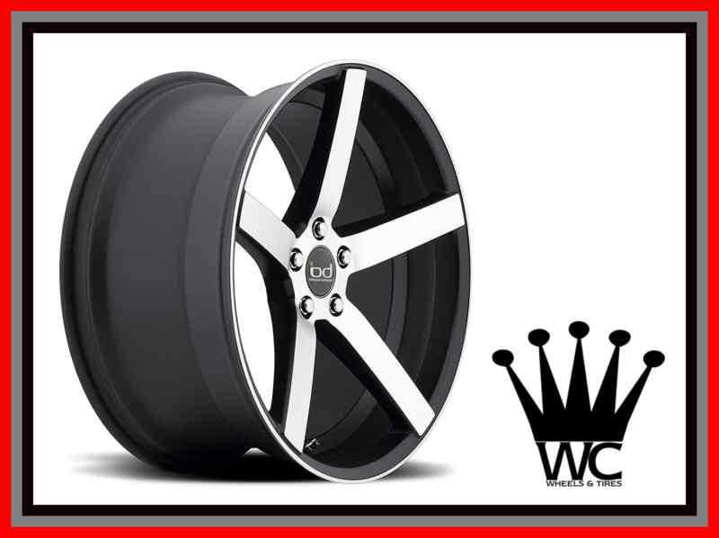 22" blaque diamond bd300 rim tire concave staggered forgiato dub charger magnum