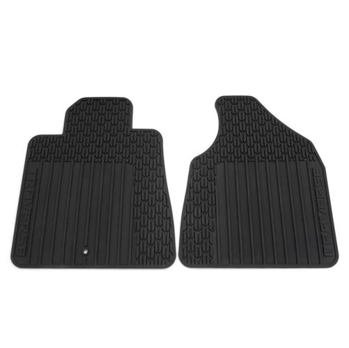 09-14 chevy traverse premium all weather front black floor mats by gm 22890016