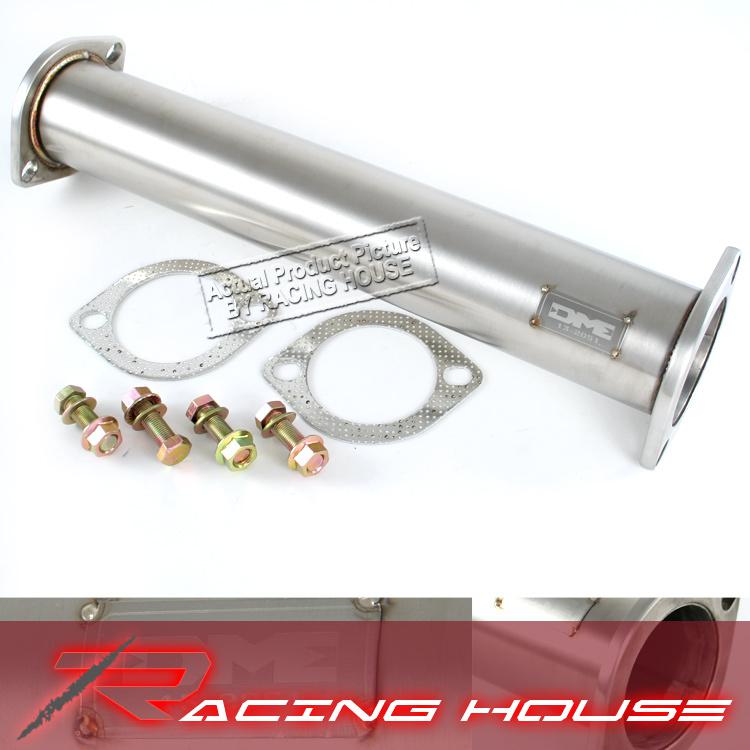 Dme turbo exhaust test pipe 03-06 lancer evolution evo 8 ct9a stainless steel