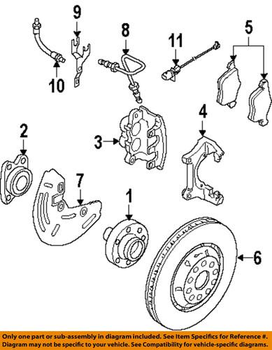 Audi oem 4e0698151j disc brake pad/brake pad or shoe, front