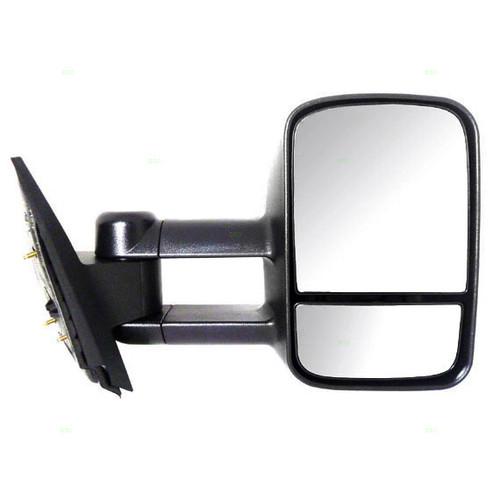 New passenger manual side view mirror glass housing 07-11 sierra silverado truck