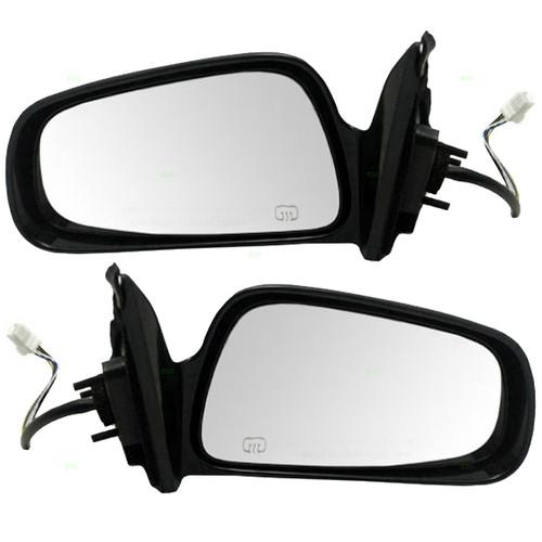 New pair set heated power side view mirror glass housing 99-03 mitsubishi galant